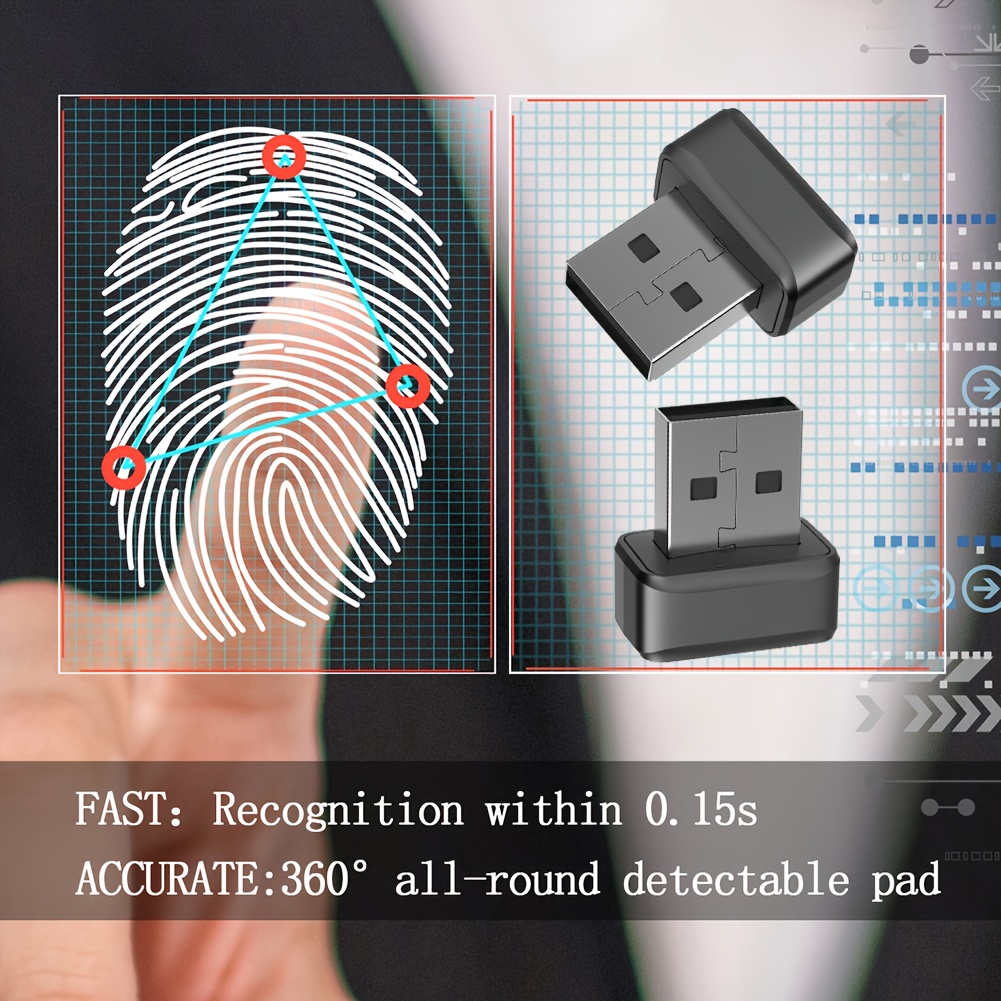 usb fingerprint key reader u2f biometric fingerprint scanner biometric mini security key dongle 360 touch for pc or laptop details 2