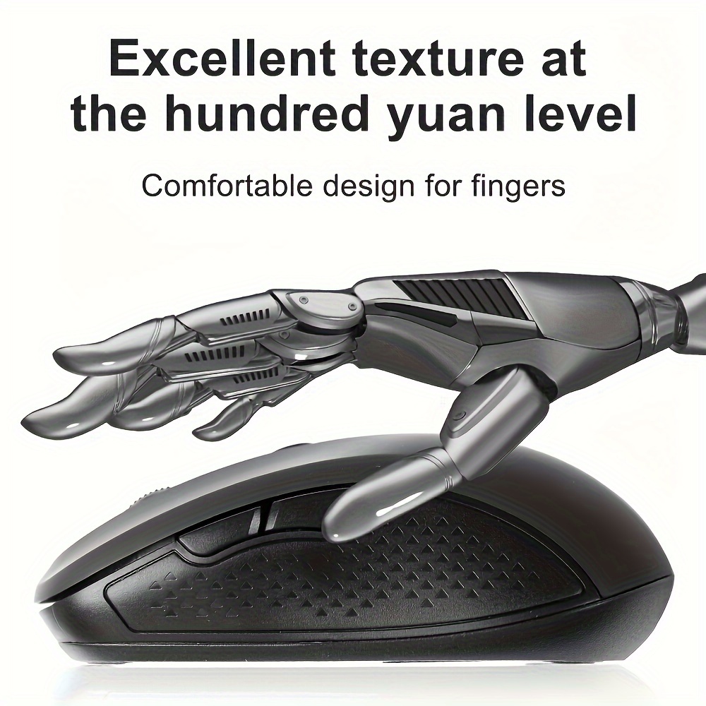 2 4g ergonomic wireless mouse ambidextrous optical computer mouse with multi connectivity 2 4g 3g 4g 5g battery powered anti slip for no battery included details 1