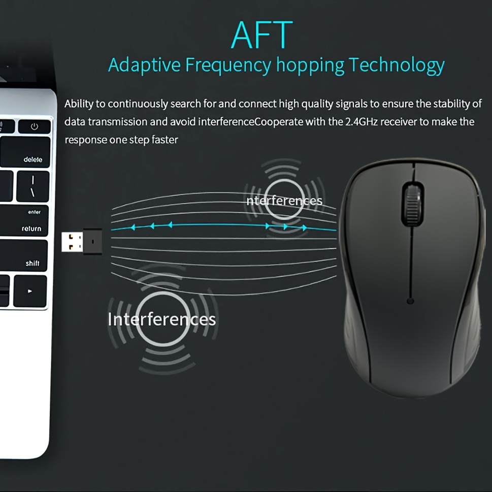 2 4g desktop and laptop wireless mouse ergonomic for dell samsung and other brands of laptops and desktop computers details 5