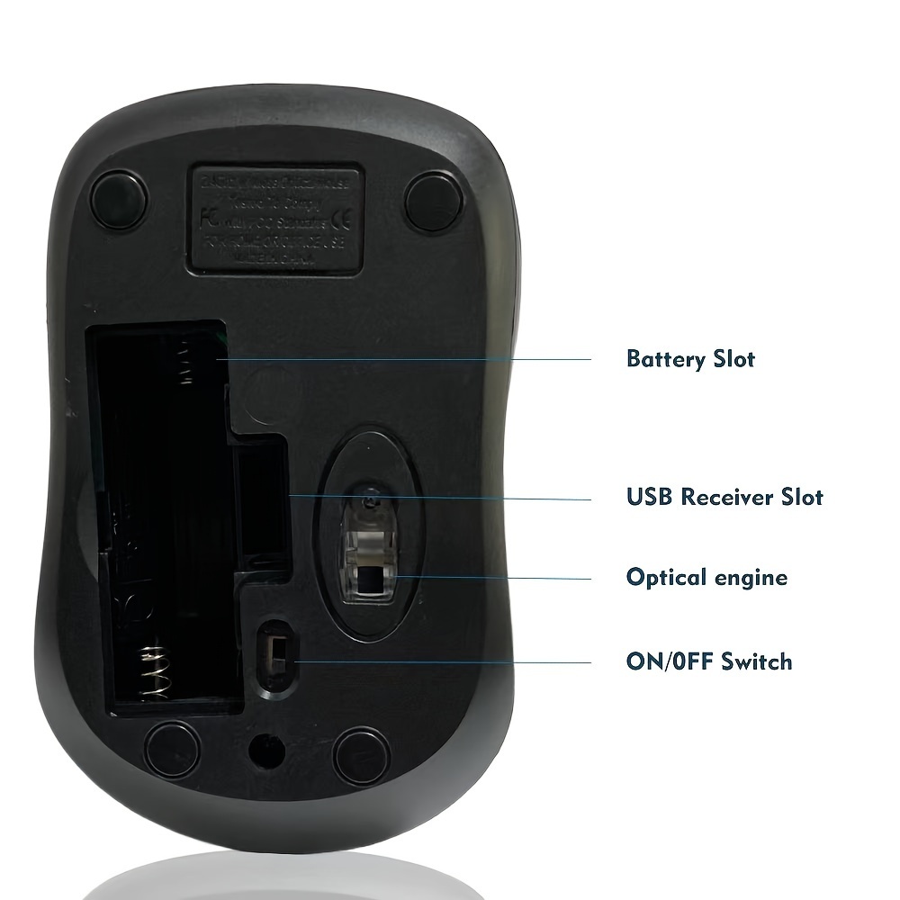 2 4g desktop and laptop wireless mouse ergonomic for dell samsung and other brands of laptops and desktop computers details 7