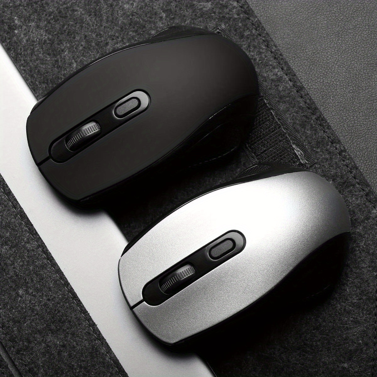 ergonomic 2 4g wireless mouse streamlined body design plug and play stability with low latency portable for laptop plastic material wireless functionality no battery included details 6