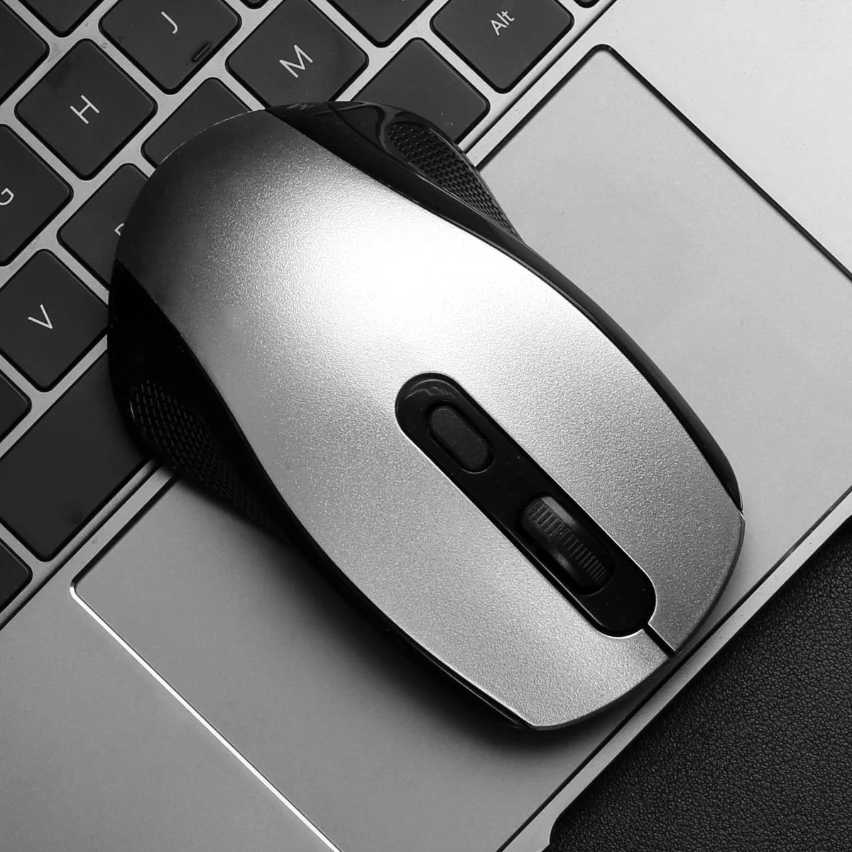 ergonomic 2 4g wireless mouse streamlined body design plug and play stability with low latency portable for laptop plastic material wireless functionality no battery included details 7