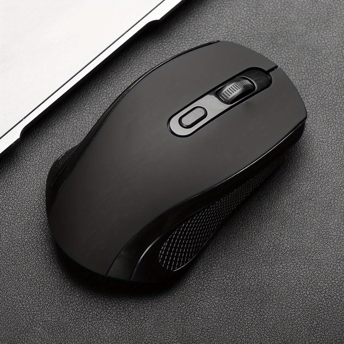 ergonomic 2 4g wireless mouse streamlined body design plug and play stability with low latency portable for laptop plastic material wireless functionality no battery included details 8
