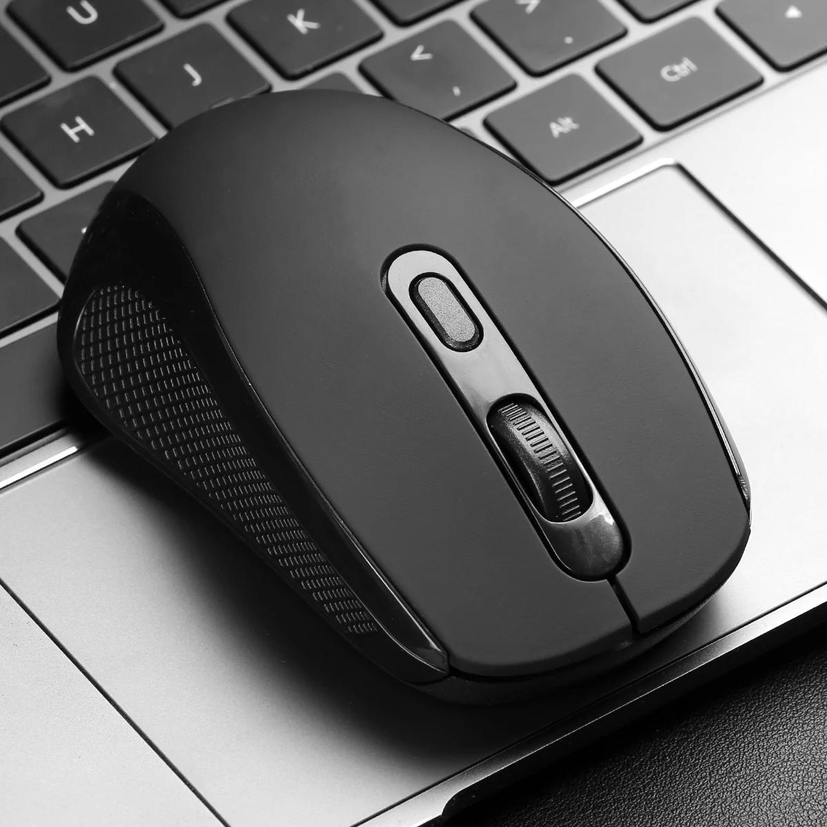 ergonomic 2 4g wireless mouse streamlined body design plug and play stability with low latency portable for laptop plastic material wireless functionality no battery included details 10