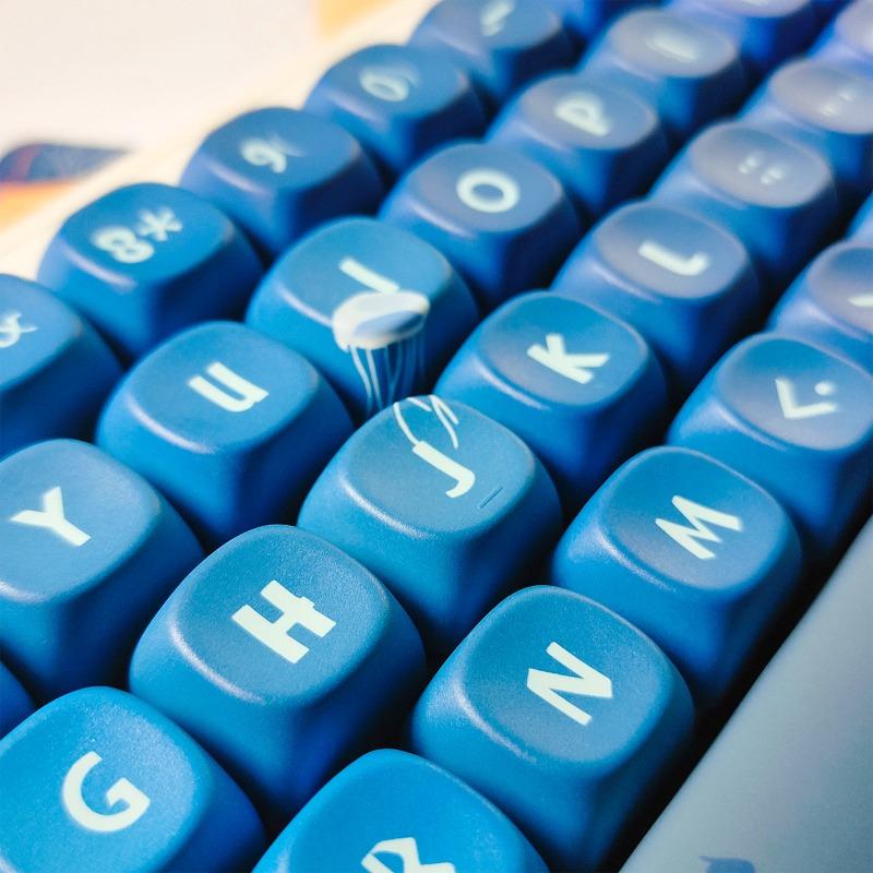 high quality pbt keycap kit with moa profile for mx switch gaming mechanical keyboard full 134 key ansi iso layout with keycap puller details 7