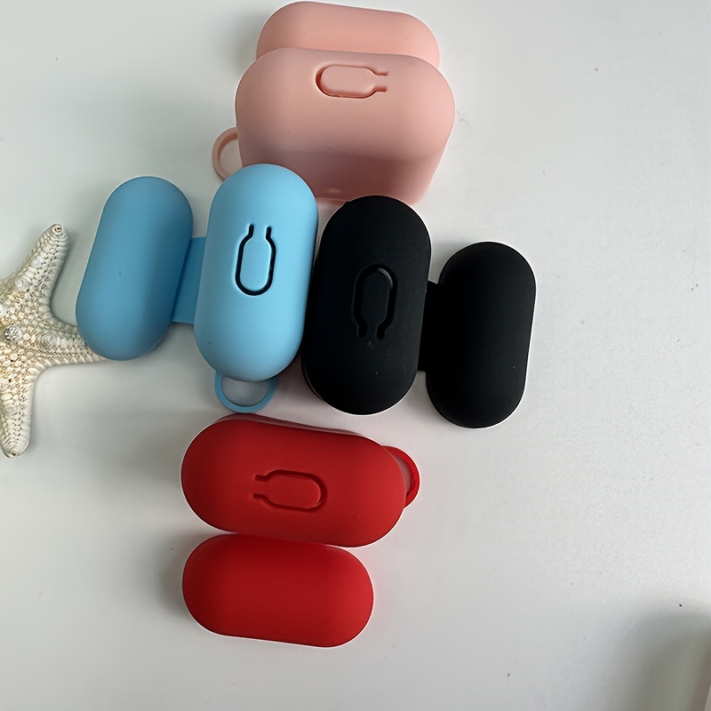 stylish silicone wireless earphone case with anti lost metal buckle perfect for 1 2 3 pro pro 2 details 2